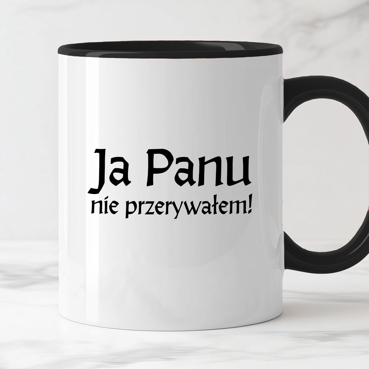 Kubek z nadrukiem "Ja Panu nie przerywałem!" v2
