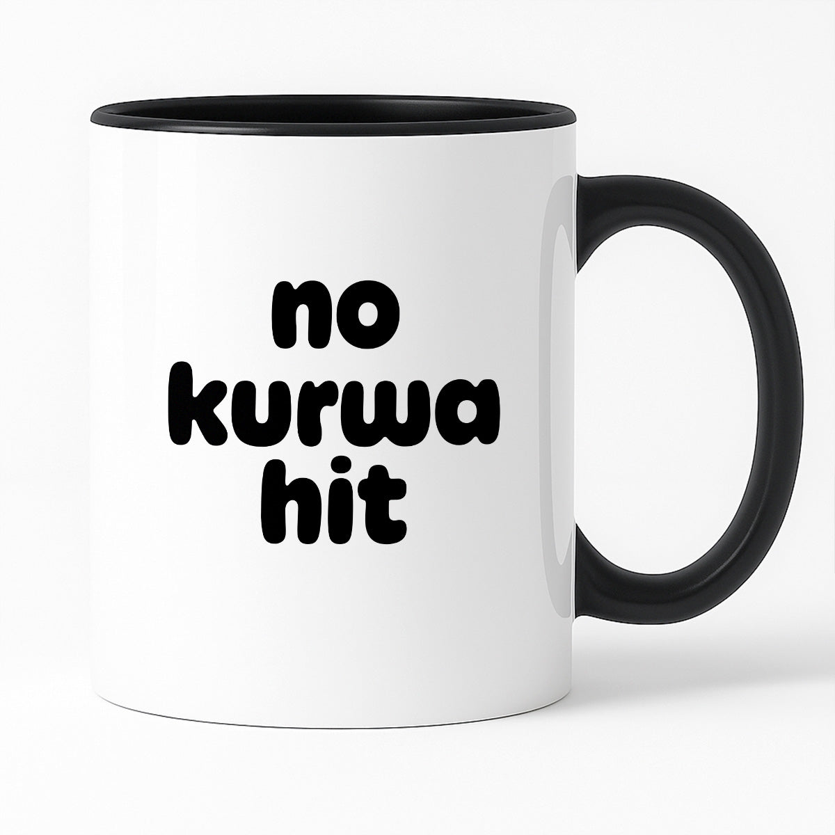 Kubek z nadrukiem - "no kurwa hit"