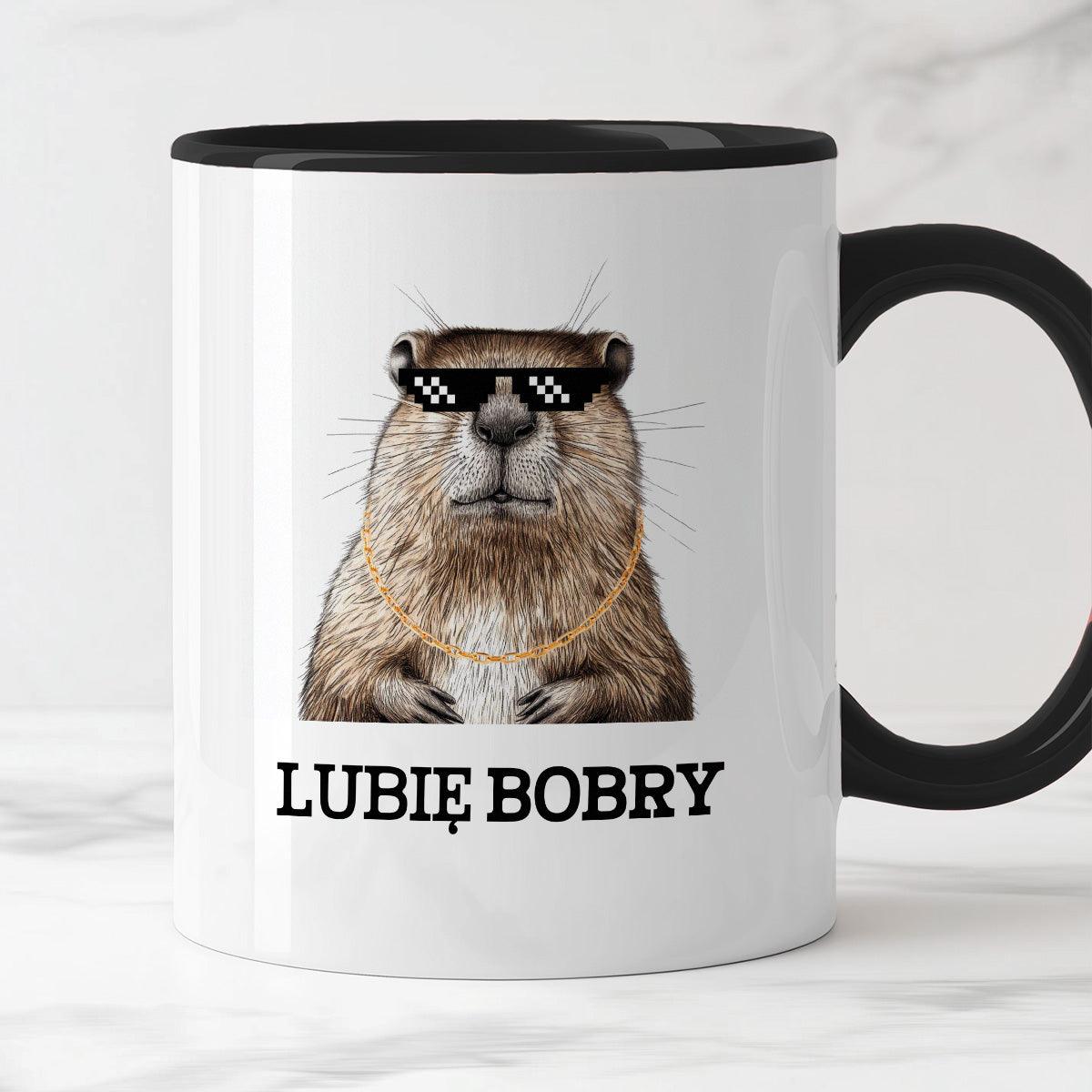 Kubek z nadrukiem "Lubię bobry"