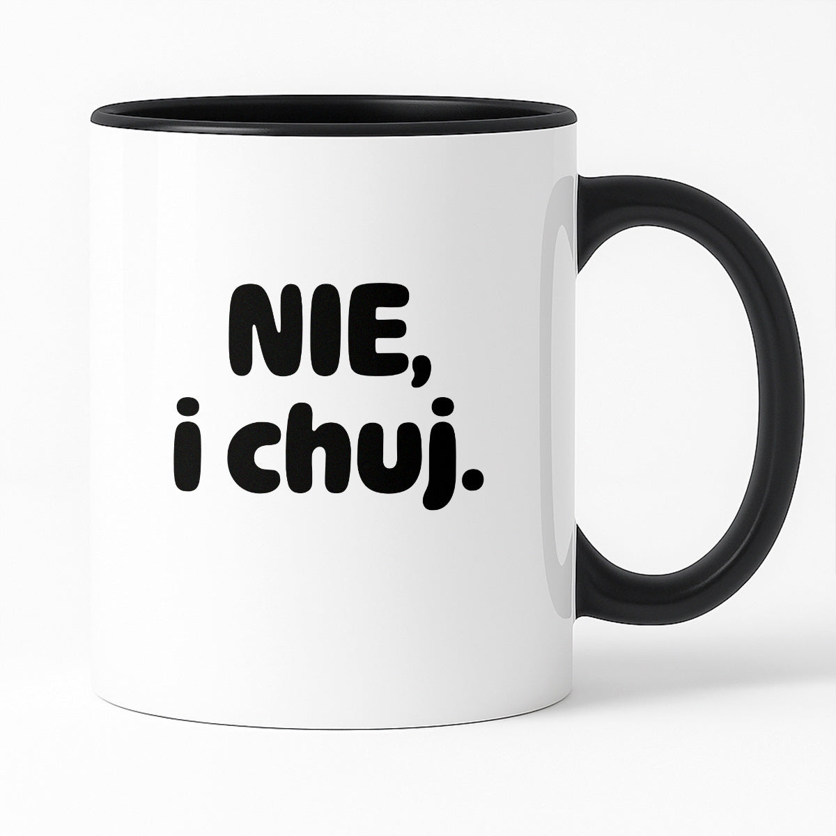 Kubek z nadrukiem - "NIE, i chuj."