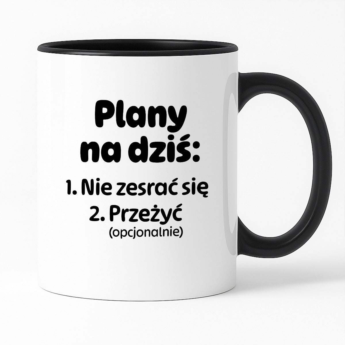Kubek z nadrukiem - "Plany na dziś II"