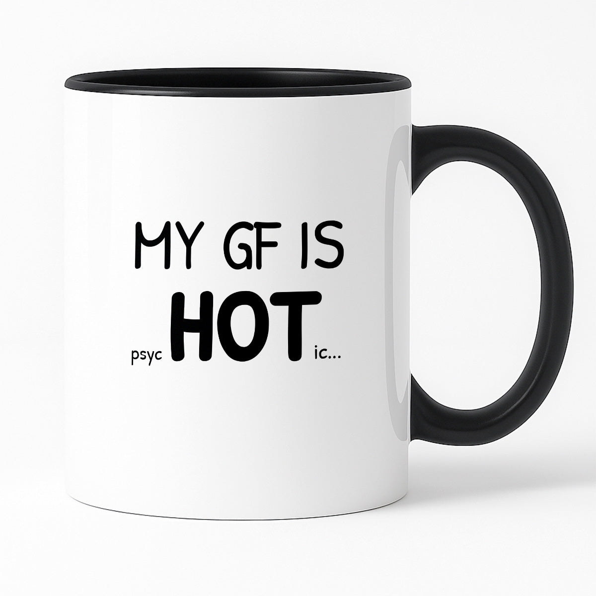 Kubek z nadrukiem - "MY GF IS psycHOTic..."