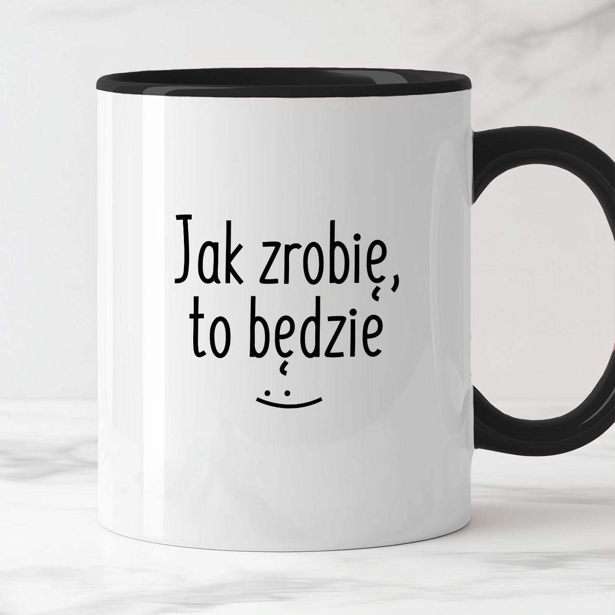 Kubek z nadrukiem "Jak zrobię, to będzie" FB
