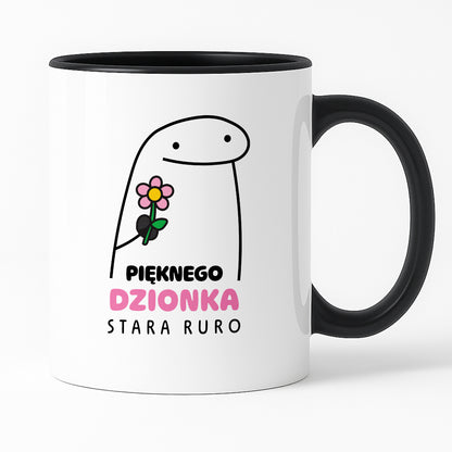 Kubek z nadrukiem - "Pięknego dzionka Stara Ruro"