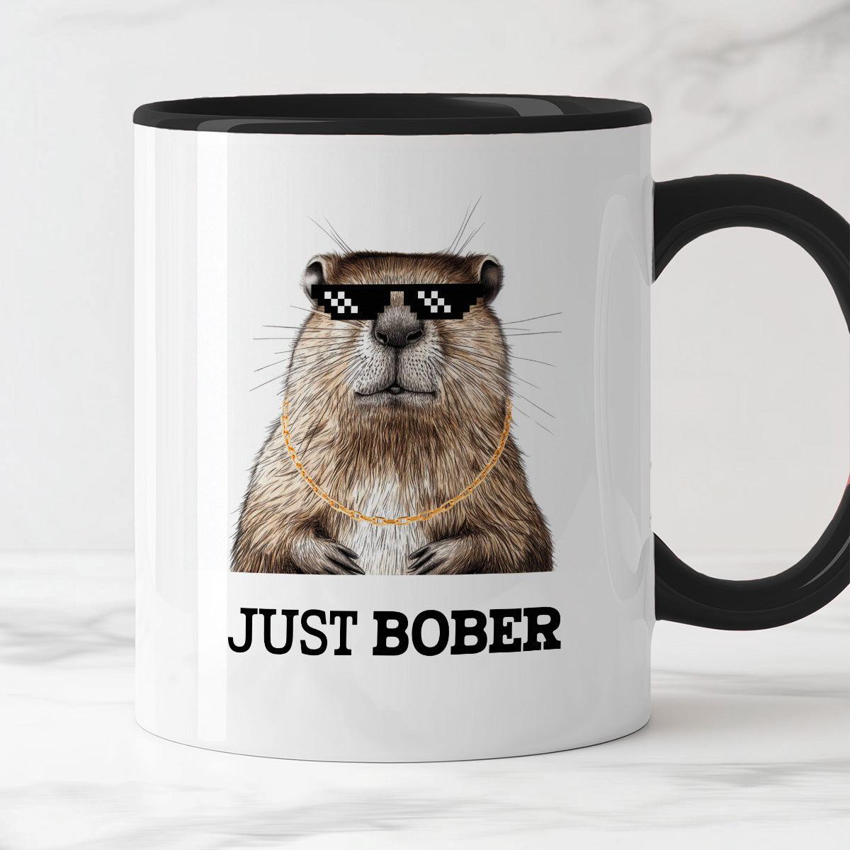 Kubek z nadrukiem "Just bober"