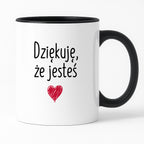 Kubek z nadrukiem "Dziękuję, że jesteś"