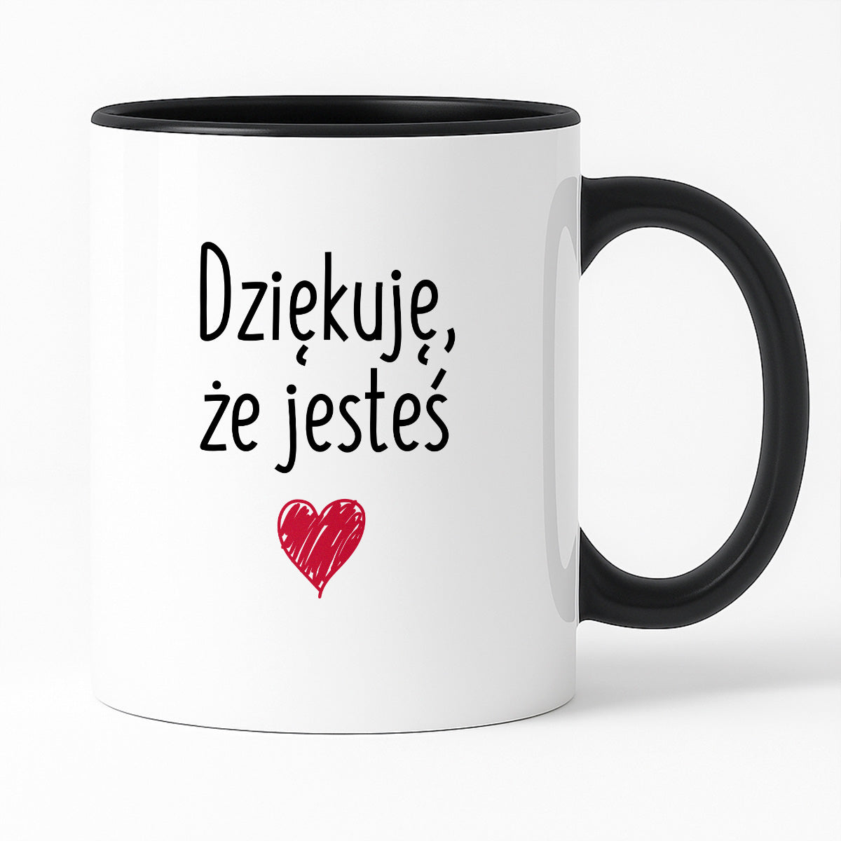 Kubek z nadrukiem "Dziękuję, że jesteś"