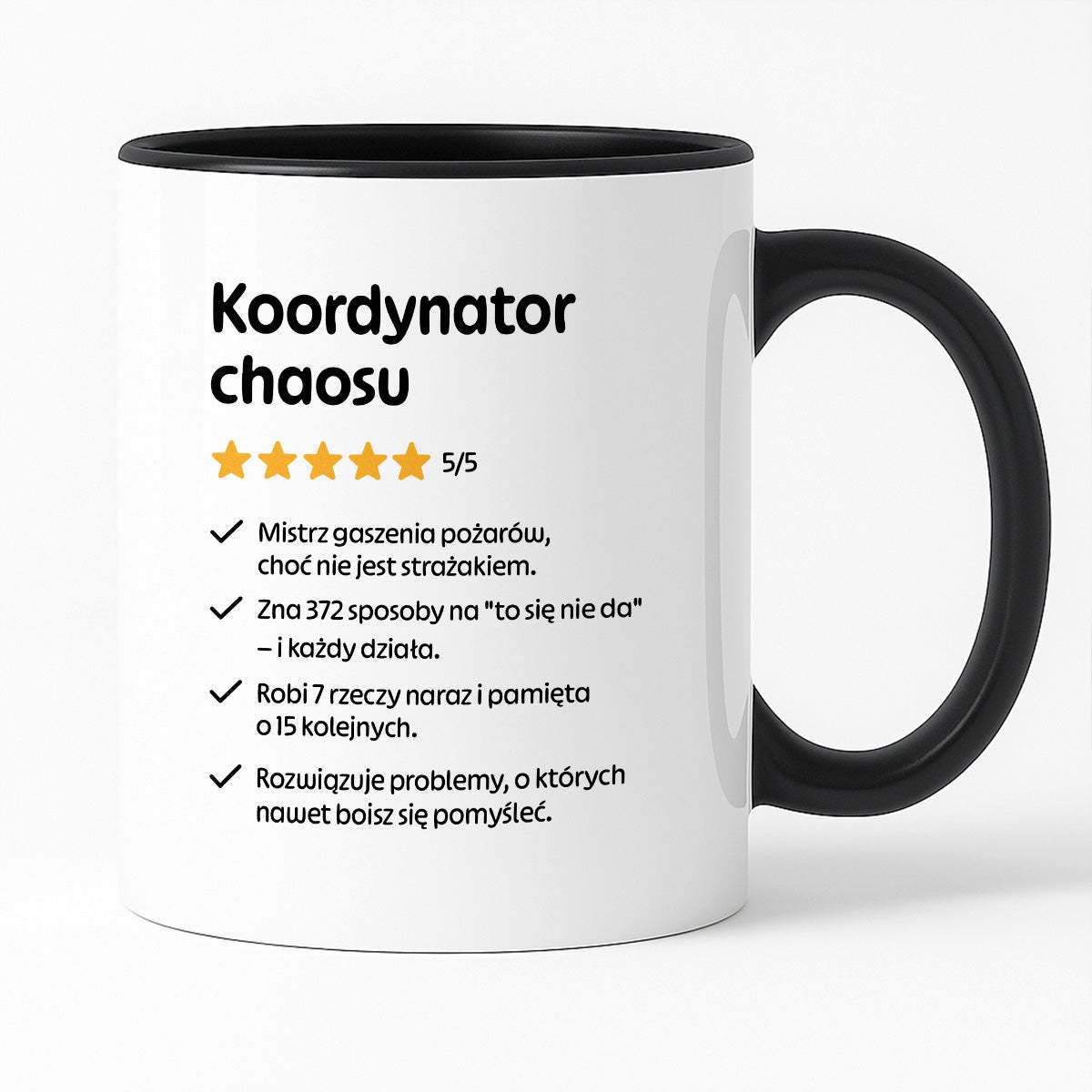 Kubek z nadrukiem "Koordynator chaosu"