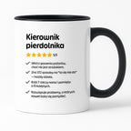 Kubek z nadrukiem "Kierownik pierdolnika"
