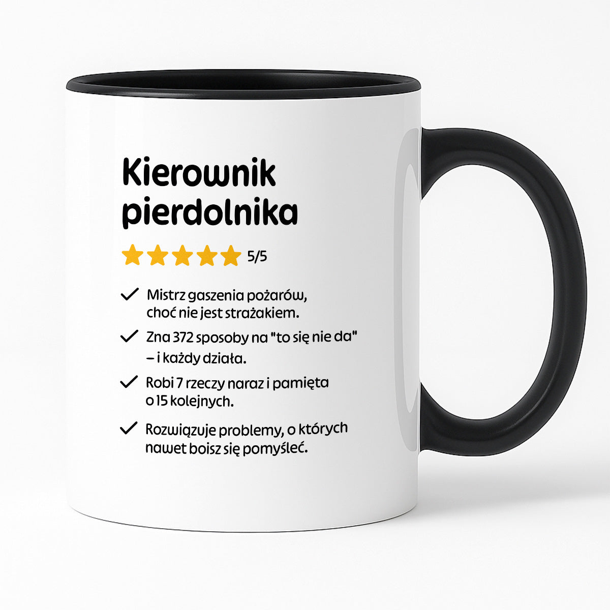 Kubek z nadrukiem "Kierownik pierdolnika"