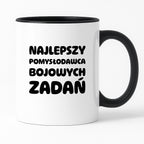 Kubek z nadrukiem - "Najlepszy pomysłodawca bojowych zadań"