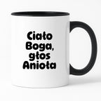 Kubek z nadrukiem "Ciało Boga, głos Anioła"