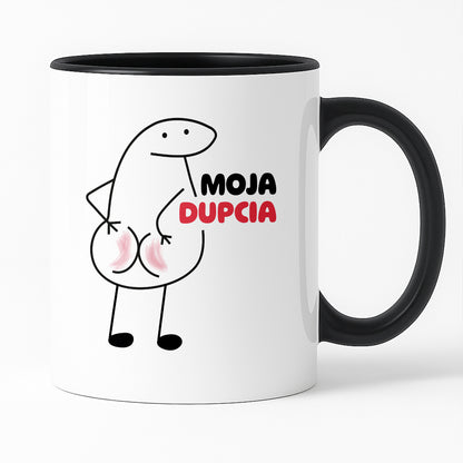 Kubek z nadrukiem "Moja dupcia"