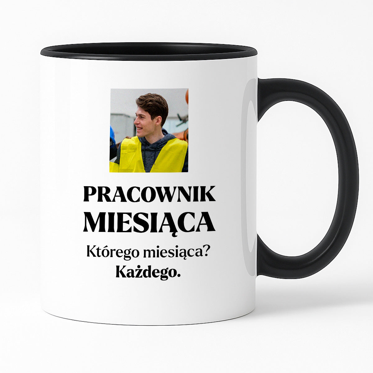 Kubek z nadrukiem - "Pracownik miesiąca ze zdjęciem"