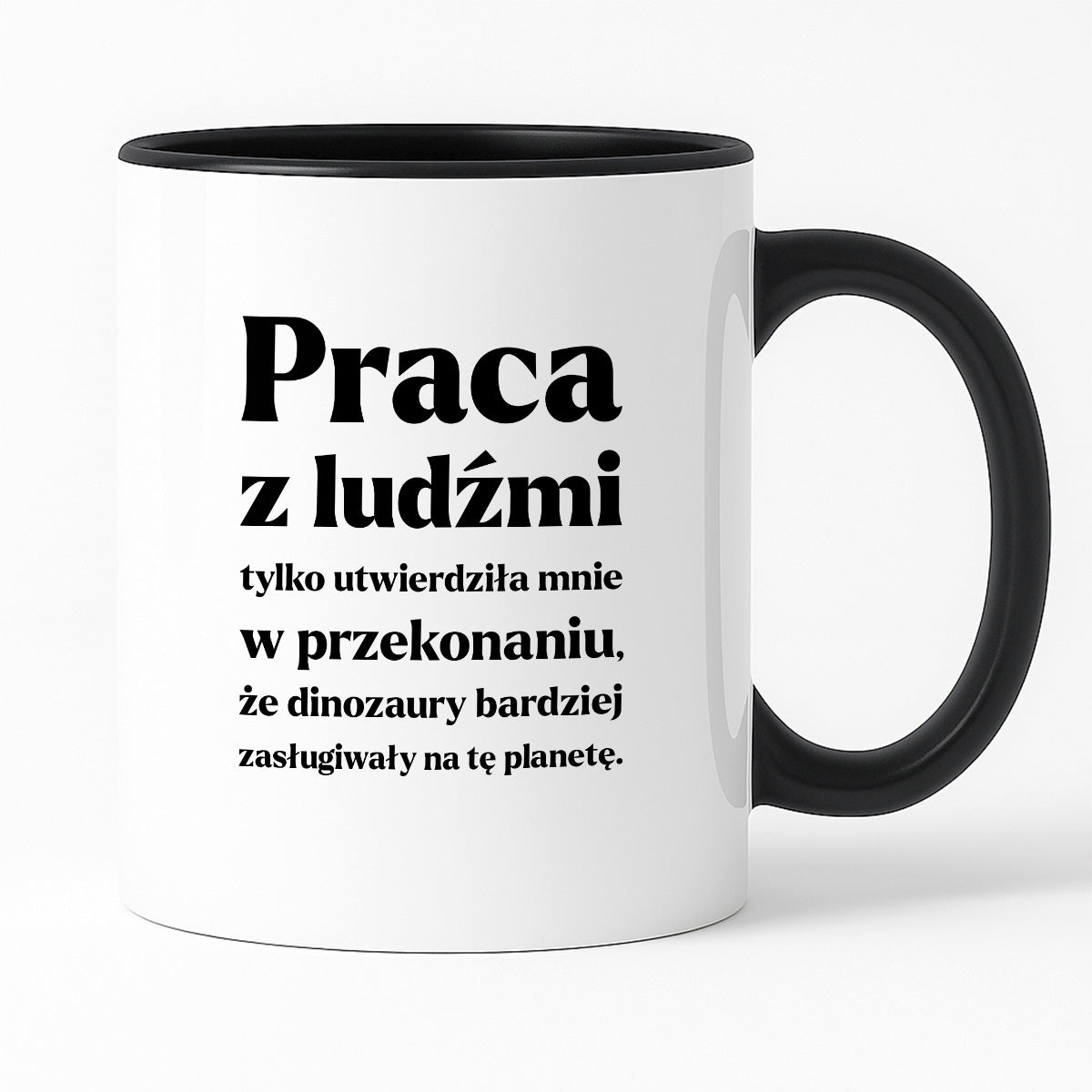 Kubek z nadrukiem - "PRACA Z LUDŹMI"