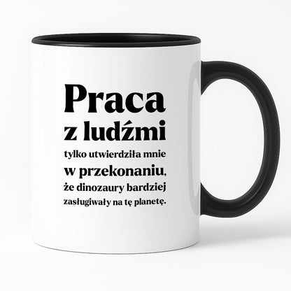 Kubek z nadrukiem - "PRACA Z LUDŹMI"