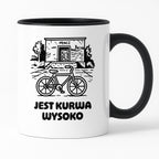 Kubek z nadrukiem - HITY POLSKIEGO INTERNETU - PAWEŁ JUMPER - "Jest kurwa wysoko"