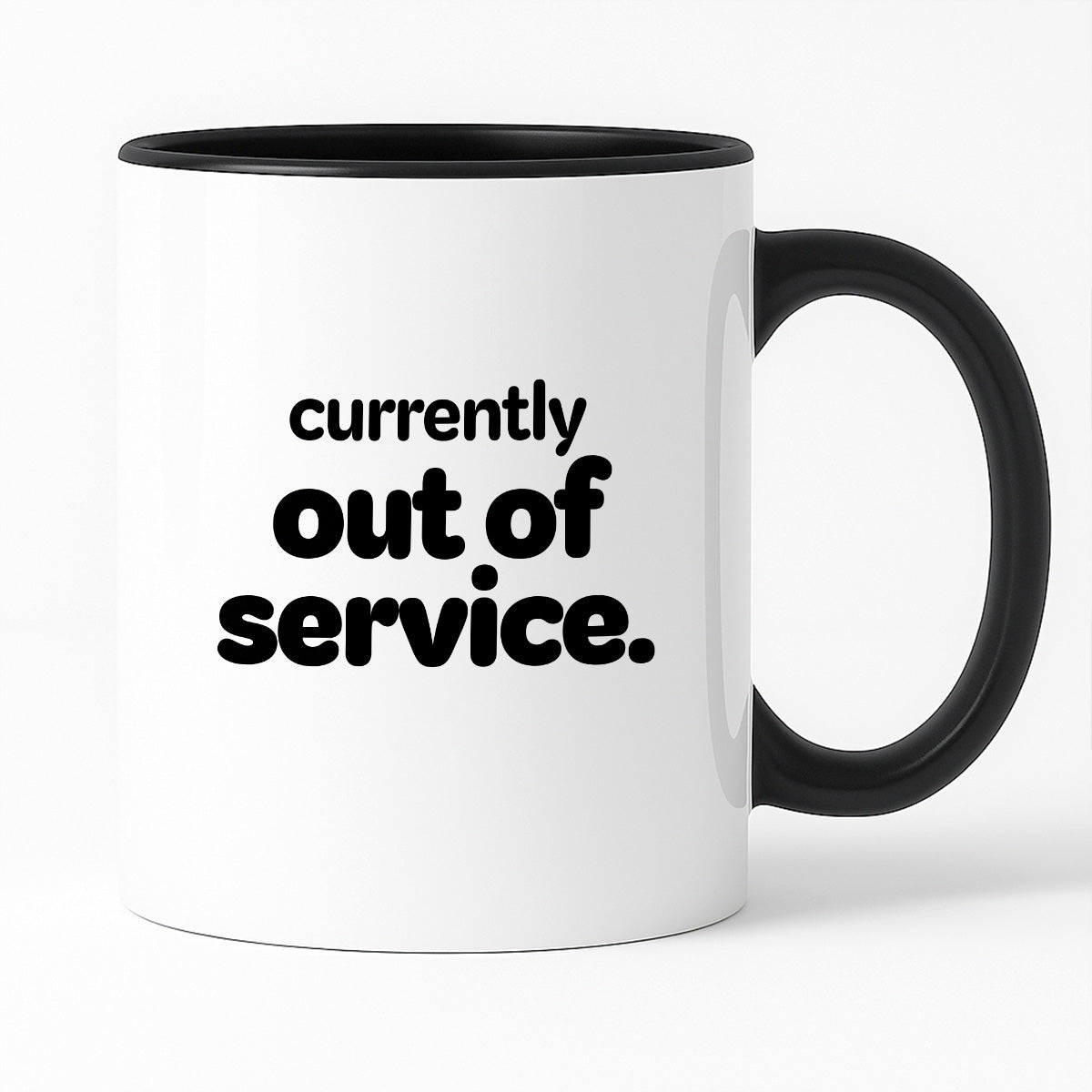 Kubek z nadrukiem - "currently out of service"