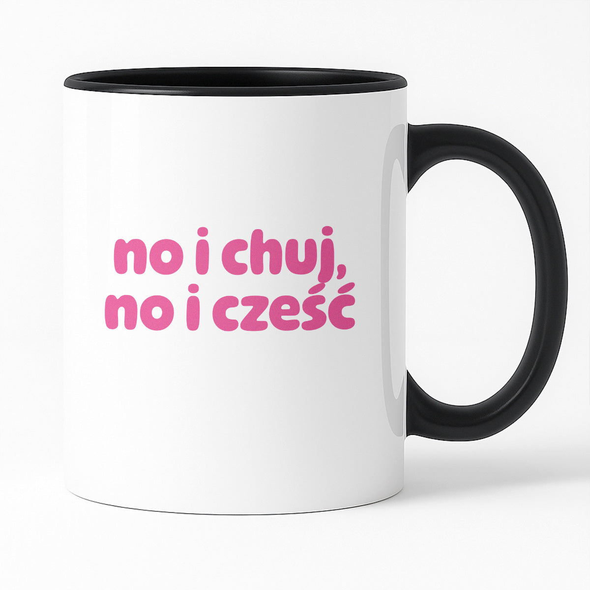 Kubek z nadrukiem "no i chuj no i cześć"