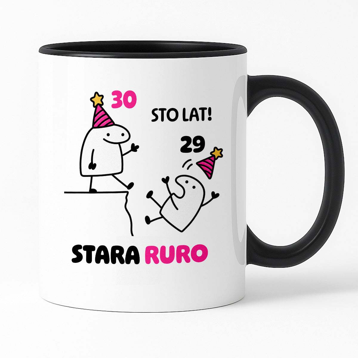 Kubek z nadrukiem "STO LAT! STARA RURO" [dowolny wiek]