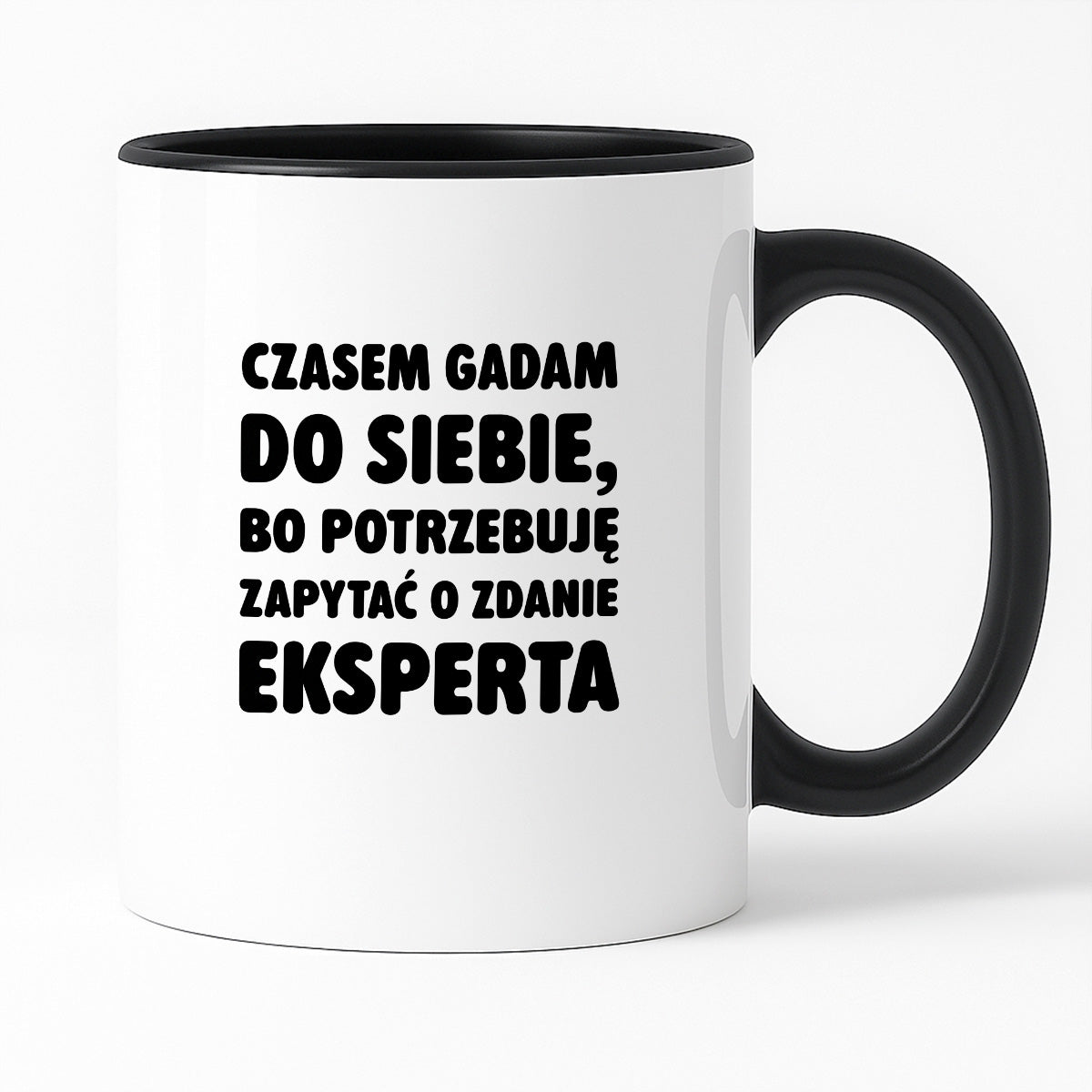 Kubek z nadrukiem - "Czasem gadam do siebie"