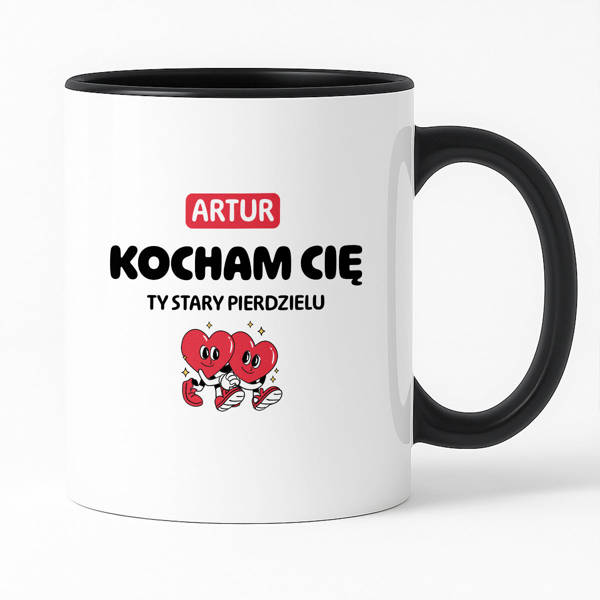 Kubek spersonalizowany z IMIENIEM "Kocham Cię STARY PIERDZIELU I"