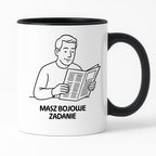 Kubek z nadrukiem "Masz bojowe zadanie" - Cytaty TATY - DZIEŃ TATY