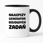 Kubek z nadrukiem - "Najlepszy generator bojowych zadań"