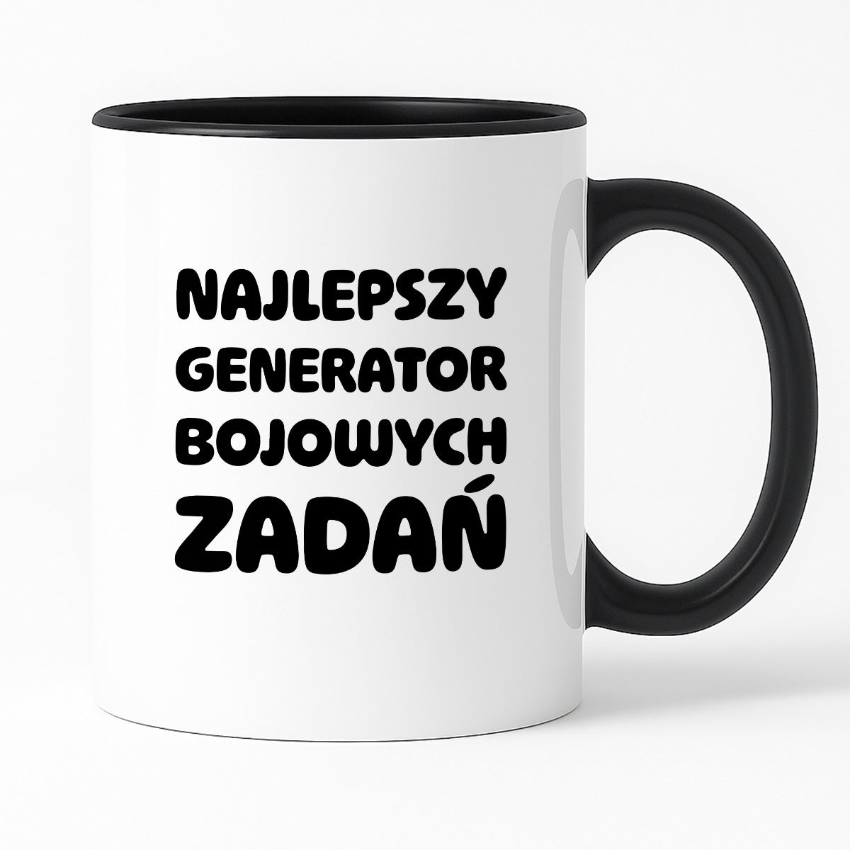 Kubek z nadrukiem - "Najlepszy generator bojowych zadań"