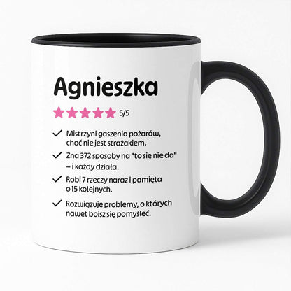 Kubek MISTRZYNI z imieniem