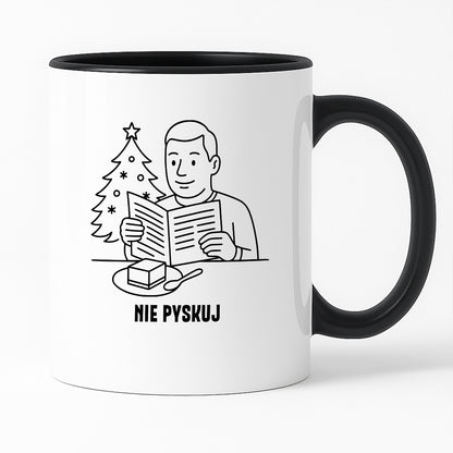 Kubek świąteczny z cytatem TATY - "Nie pyskuj"