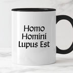 Kubek z nadrukiem "Homo Homini Lupus Est" v2