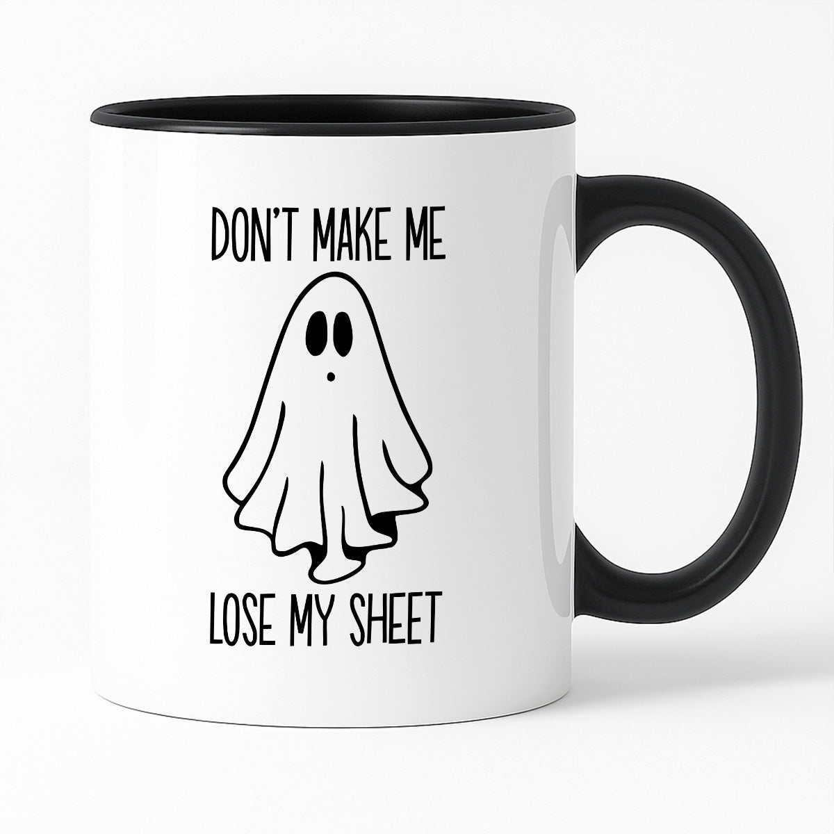 Kubek z nadrukiem "Don't make me loose my sheet"