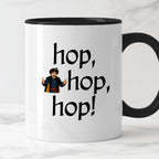 Kubek z nadrukiem "hop, hop, hop!" v2