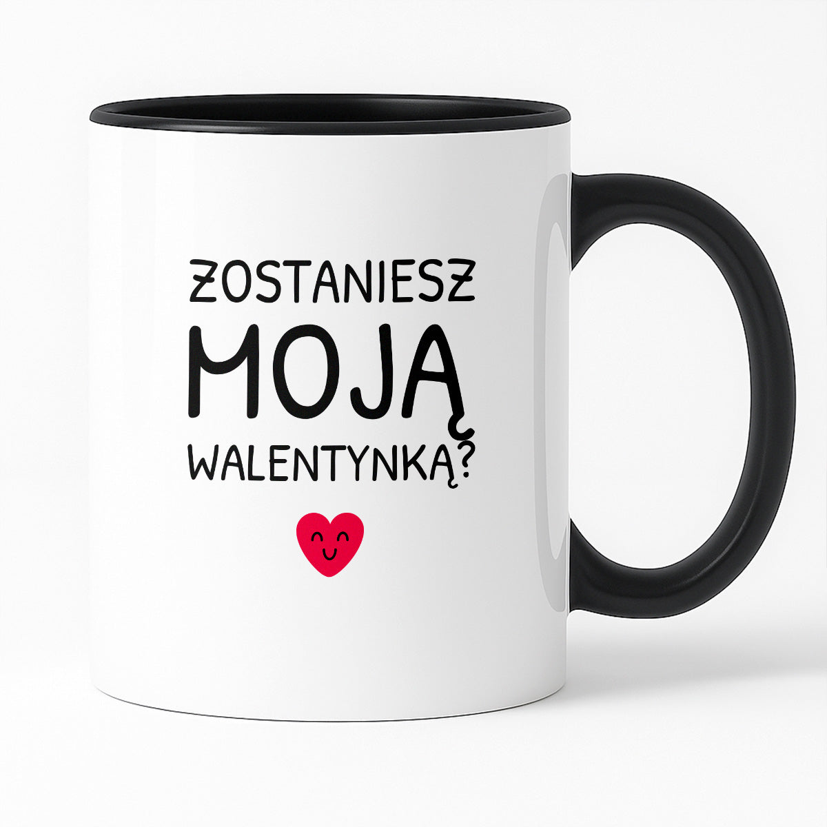 Kubek z nadrukiem - "Zostaniesz moja Walentynką?"
