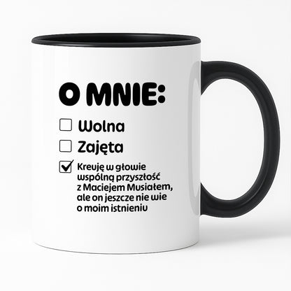 Kubek z nadrukiem "Mój status"