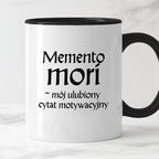 Kubek z nadrukiem "Memento mori - mój ulubiony cytat motywacyjny" v2