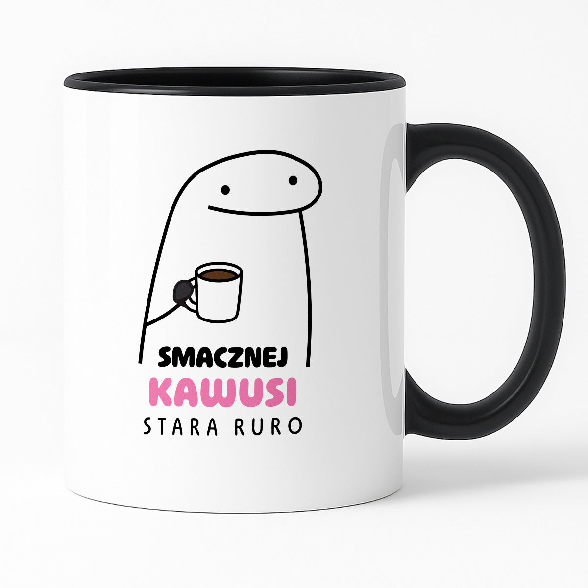Kubek z nadrukiem - "Smacznej kawusi Stara Ruro" II