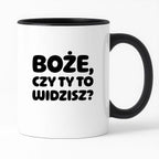 Kubek z nadrukiem "Boże, czy Ty to widzisz?"