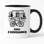 Kubek z nadrukiem - HITY POLSKIEGO INTERNETU - PAWEŁ JUMPER - "Chuj z kierownicą"