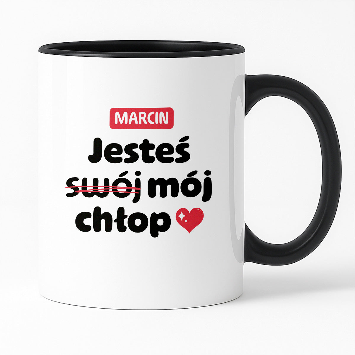 Kubek z IMIENIEM "Jesteś (swój) mój chłop" II