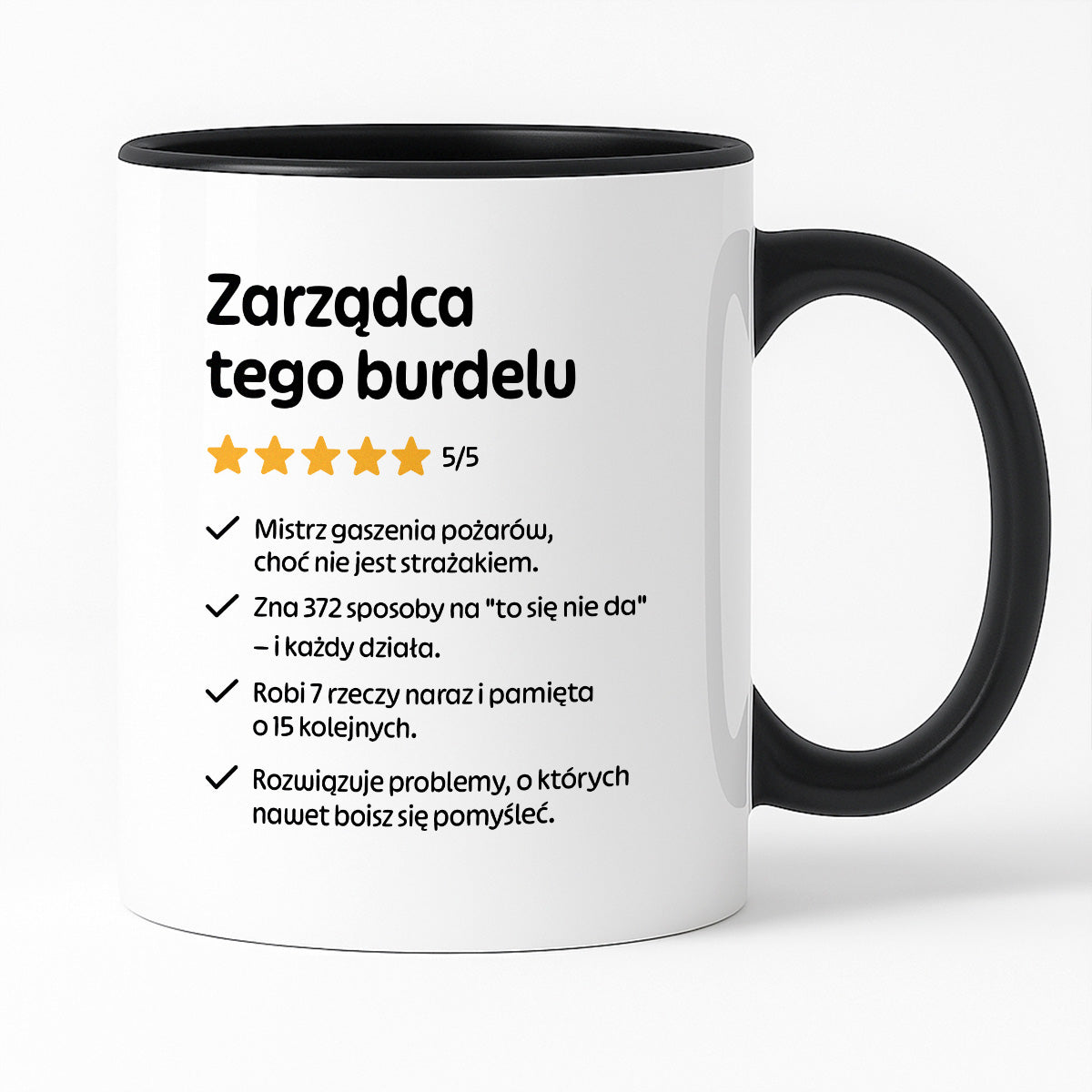 Kubek z nadrukiem "Zarządca tego burdelu"