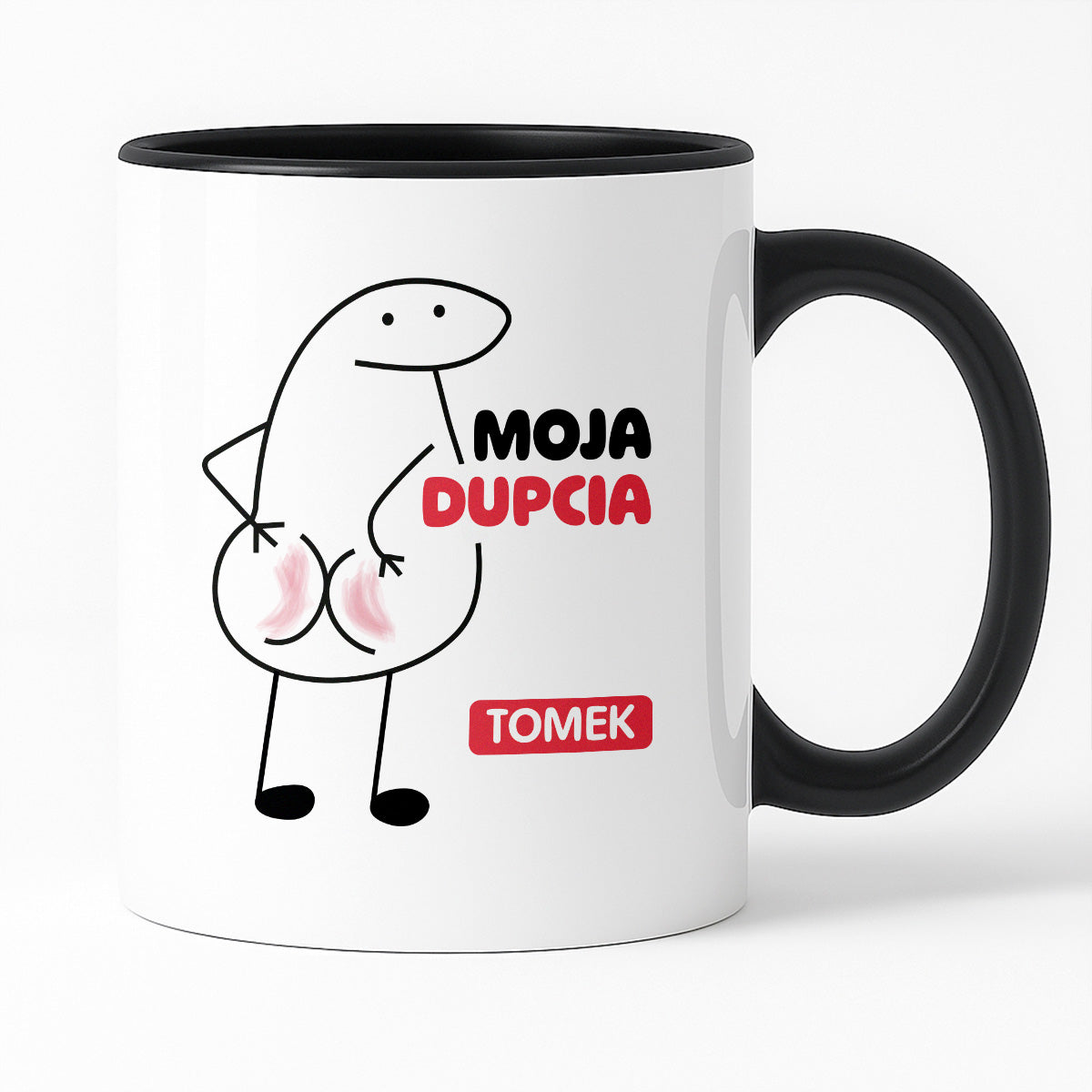 Kubek z nadrukiem "Moja dupcia z IMIENIEM"