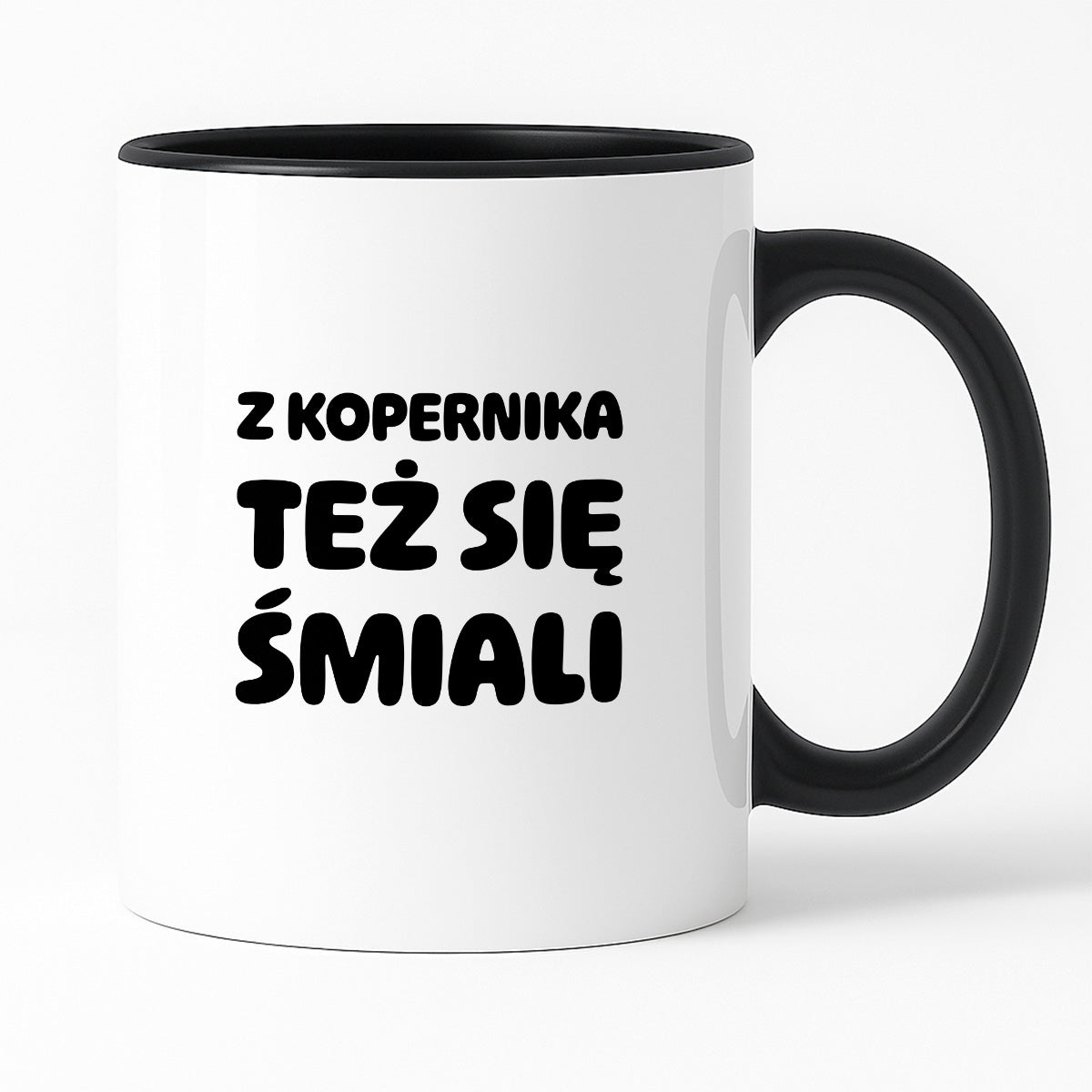 Kubek z nadrukiem - "Z Kopernika też się śmiali"