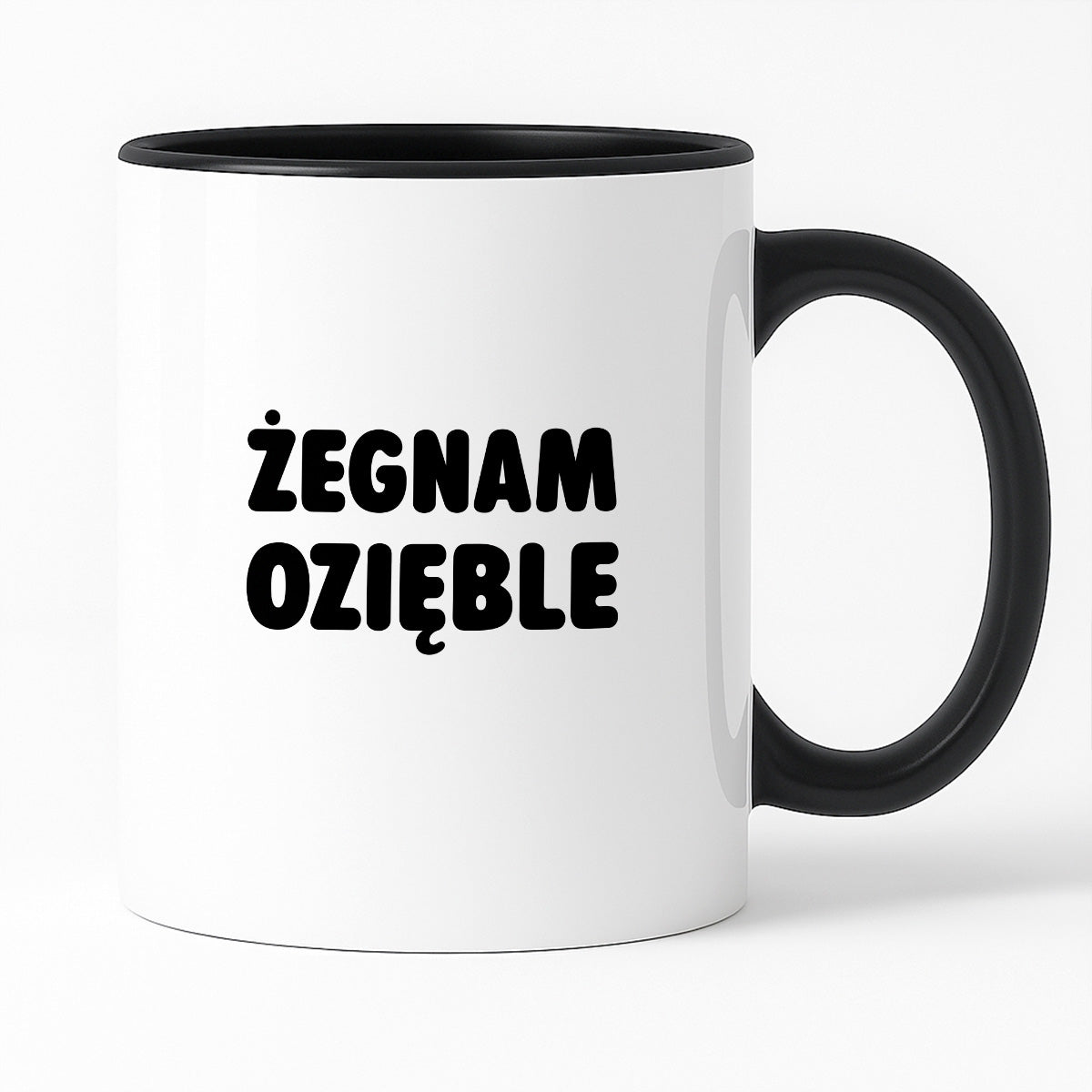 Kubek z nadrukiem - "Żegnam ozięble"