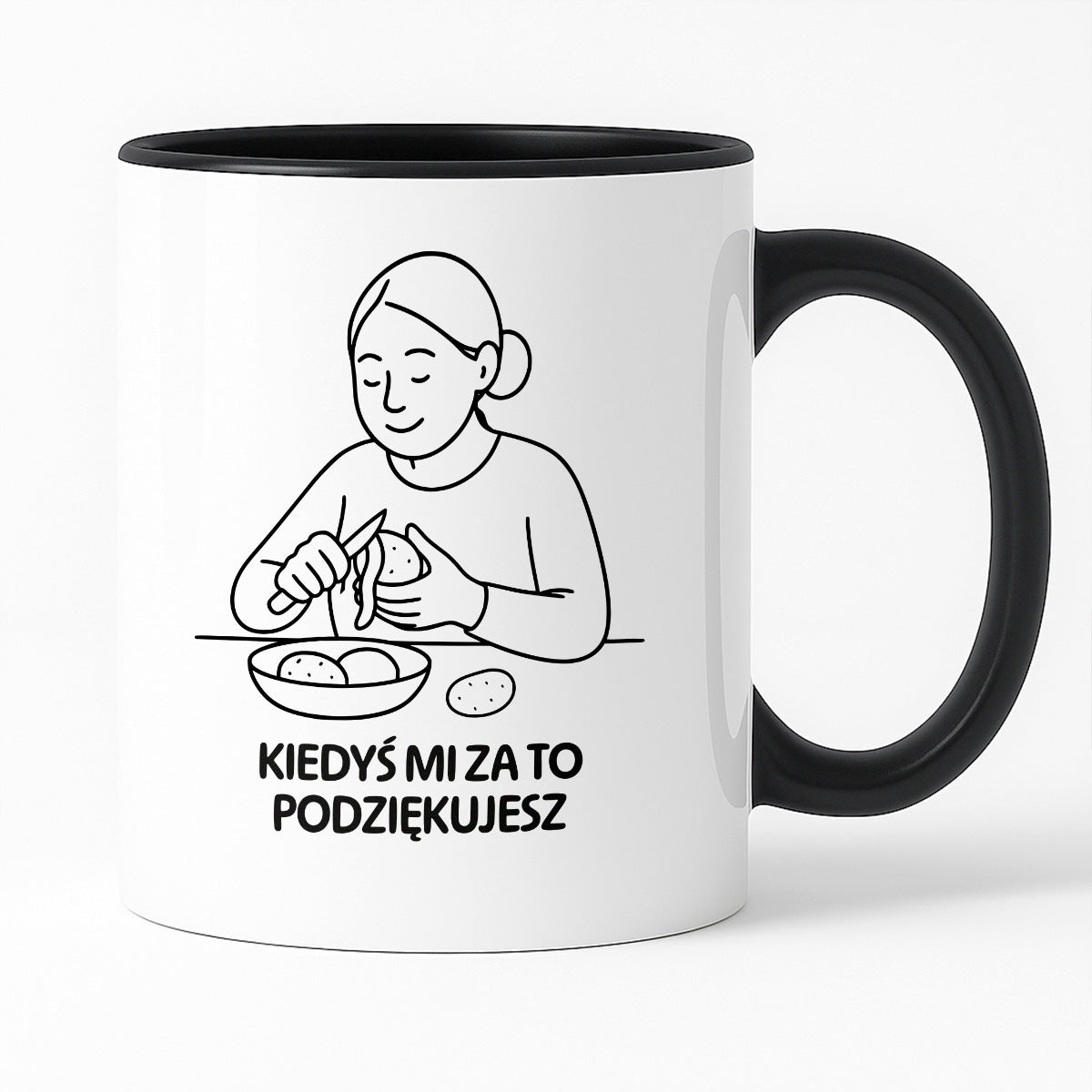 Kubek z nadrukiem "Kiedyś mi za to podziękujesz" - Cytaty MAMY - DZIEŃ MAMY