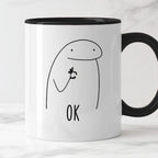 Kubek z nadrukiem "OK"