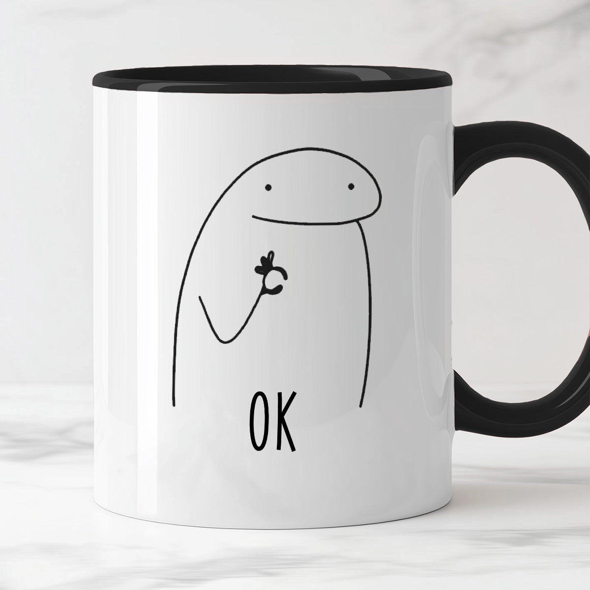 Kubek z nadrukiem "OK"