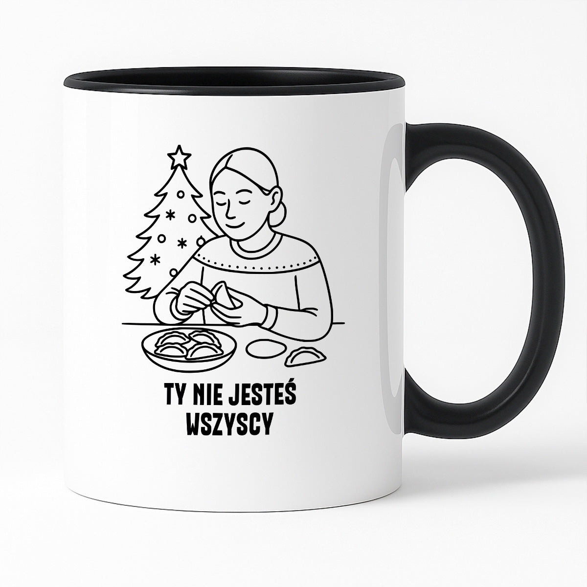 Kubek świąteczny z cytatem MAMY - "Ty nie jesteś wszyscy"