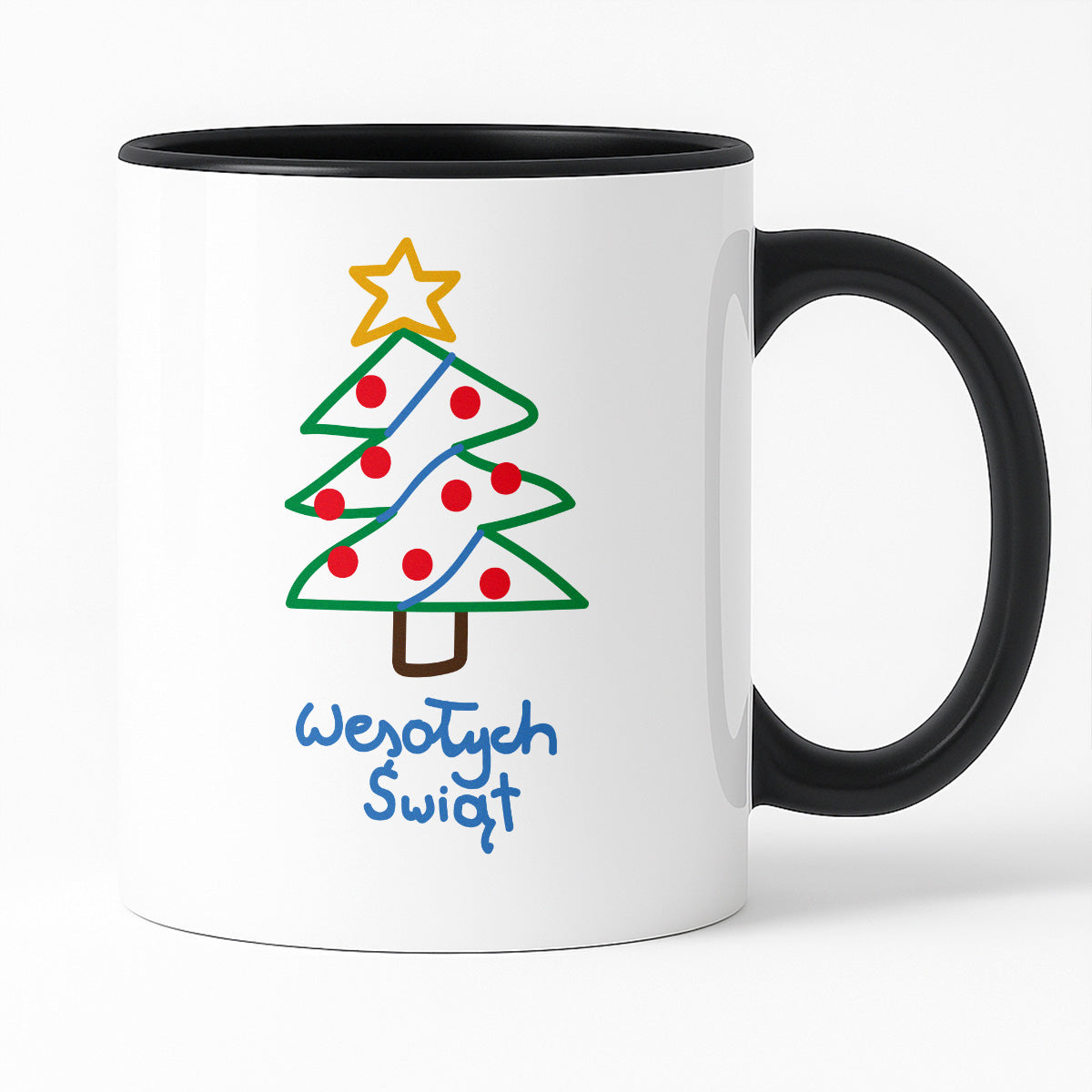 Kubek świąteczny śmieszny "Wesołych Świąt" PAINT